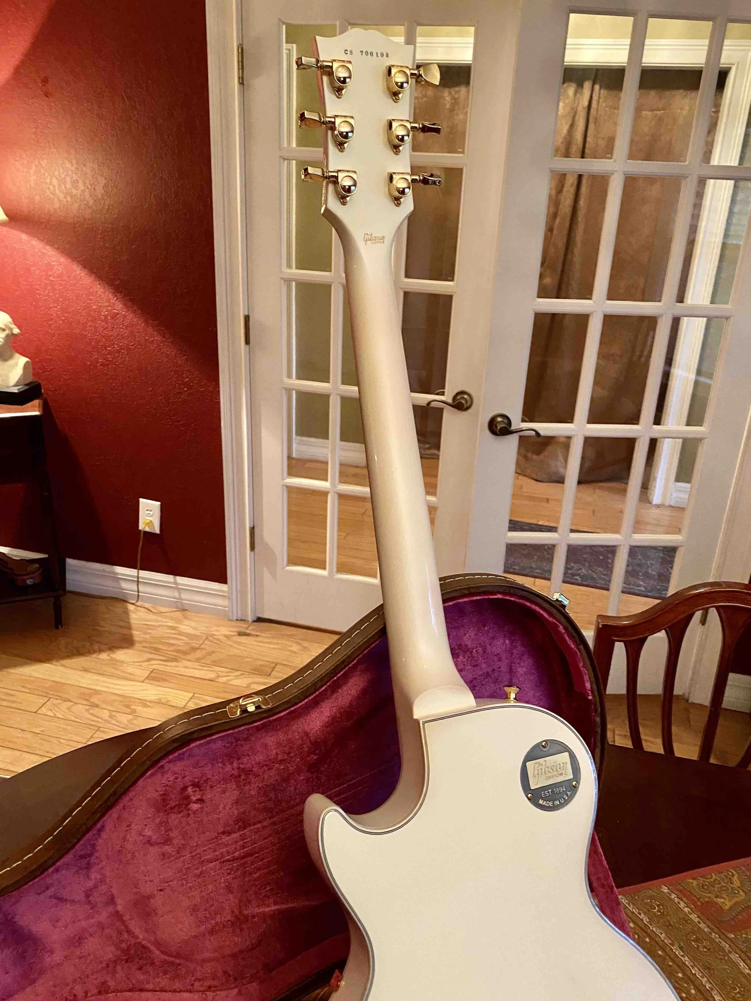 2017 Gibson Les Paul Custom Alpine White Custom Shop - SOLD